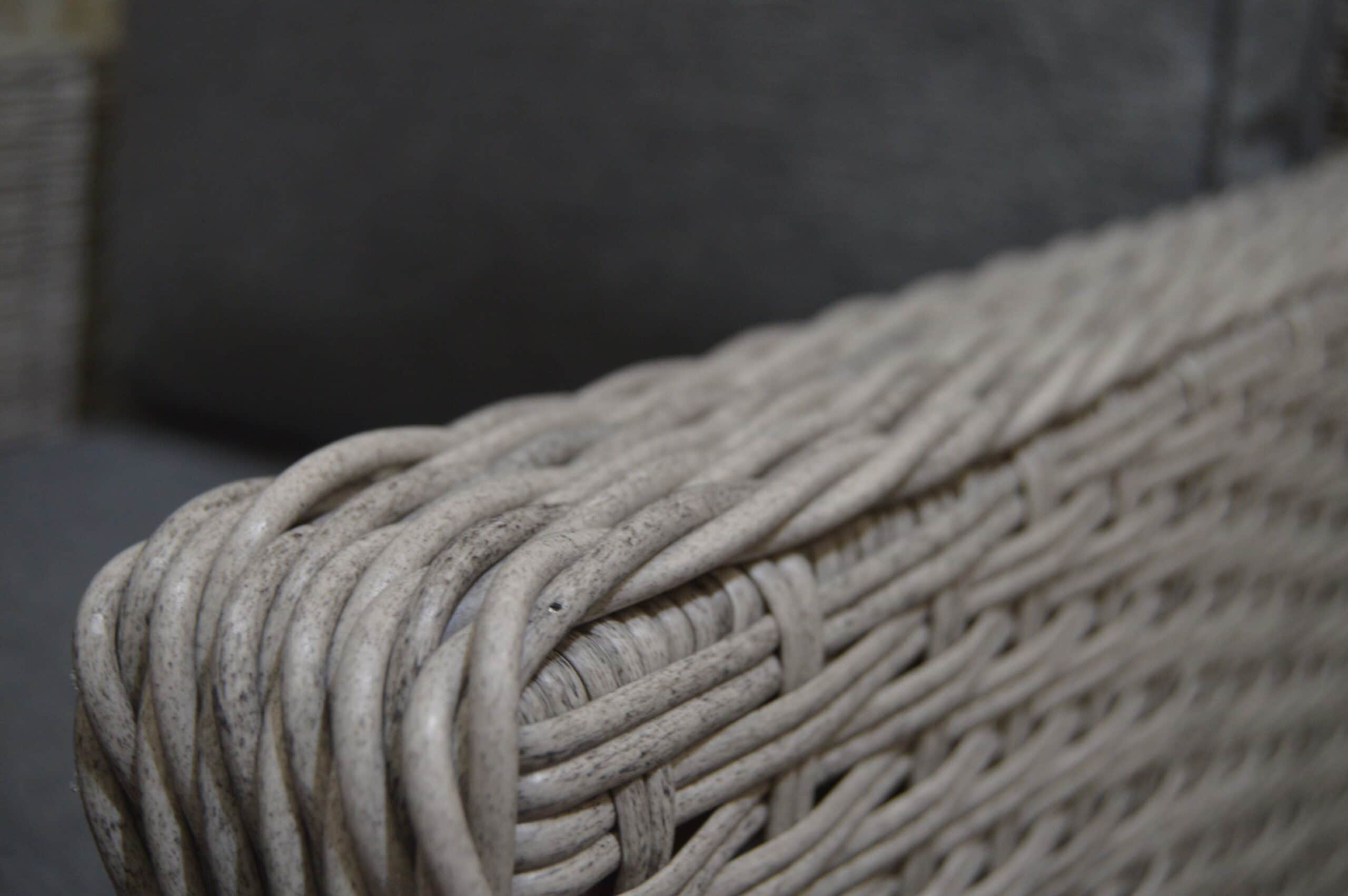 Sofa Patio Dining Lounge Set With Rising Table - Grey Rattan