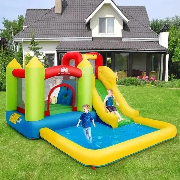 9.2' x 11.5' Bounce House with Water Slide