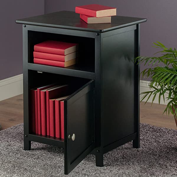 Winsome Wood Henry Accent Table Black 19 inches