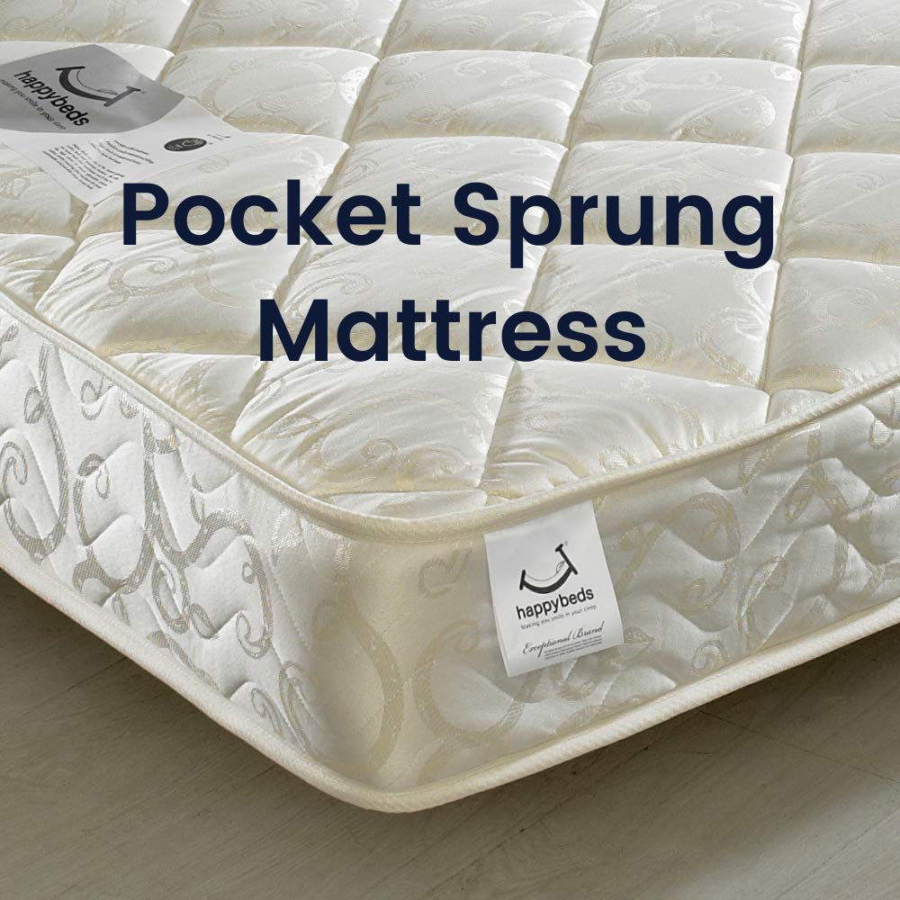 【Furniture】Milo Grey Wooden Mid Sleeper Kids Bunk Bed with Pocket Sprung Mattress 3' Single 90x190 cm