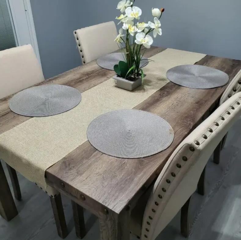 6 - Person Solid Wood Dining Set