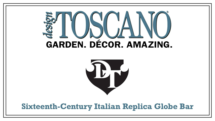 【Furniture】Design Toscano Sixteenth-Century Italian Replica Globe Bar Cart Cabinet on Wheels, 38