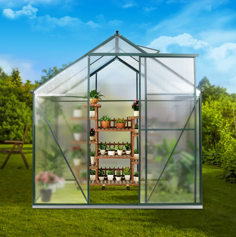 6.07' W x 8.17' D Hobby Greenhouse