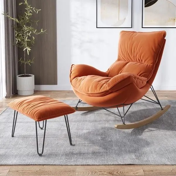 【Furniture】Rocking chair recliner sofa