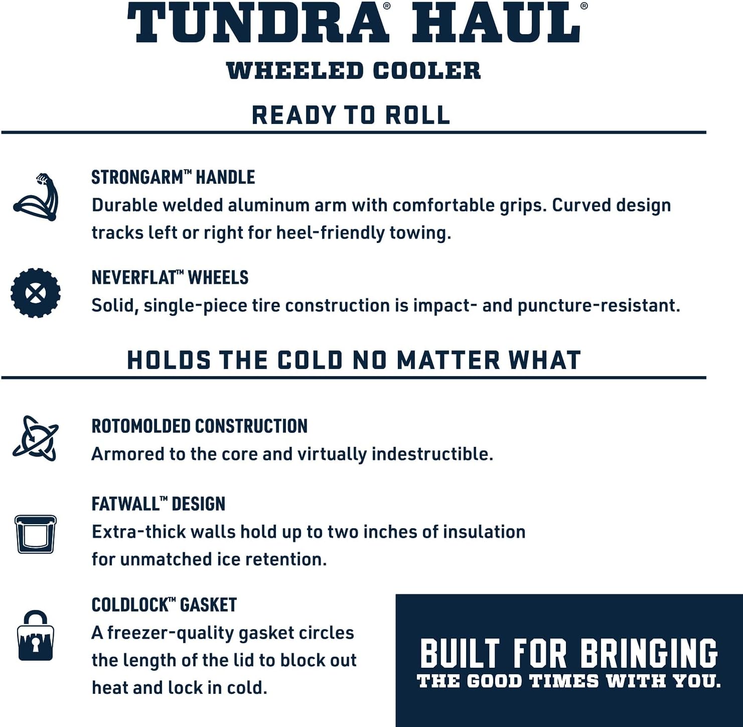 YT Tundra Haul Portable Wheeled Cooler