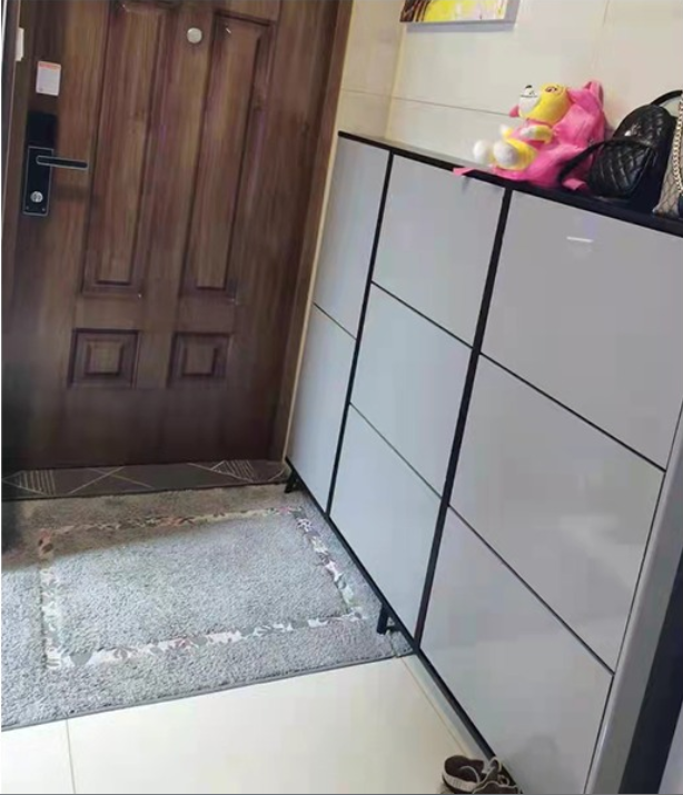 【Furniture】Simple and modern ultra-thin shoe cabinet with large capacity