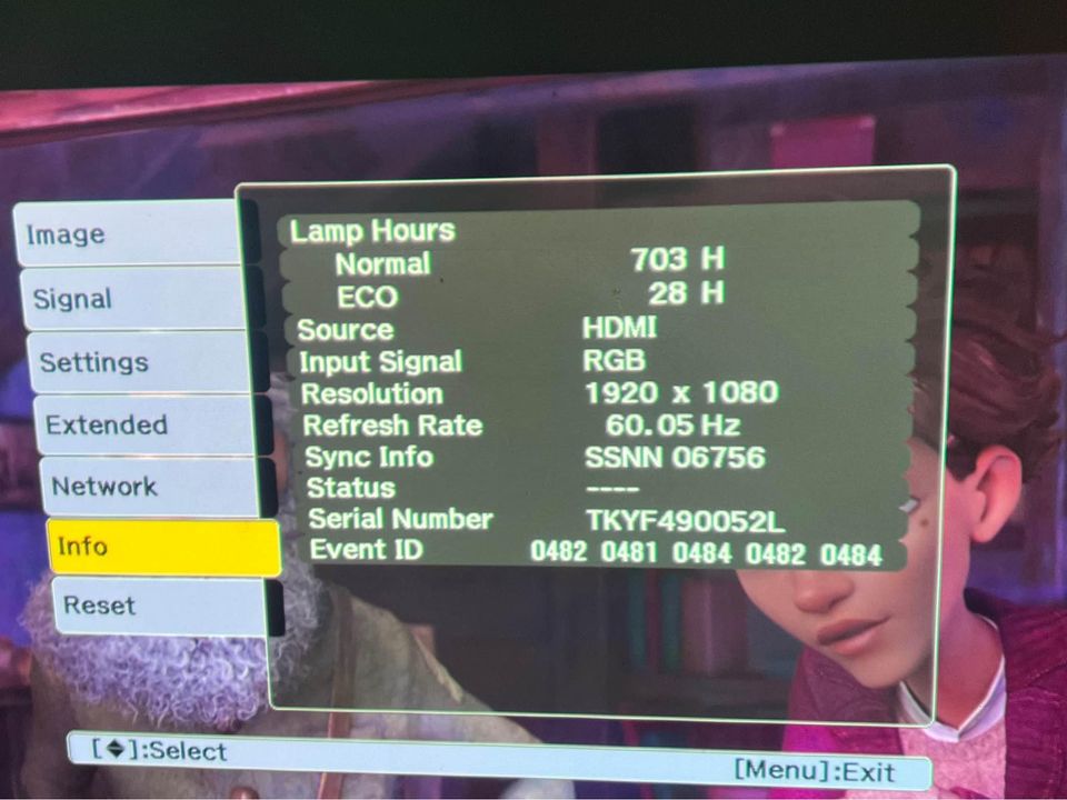 Epson EB-4850WU Home Cinema Projector FHD