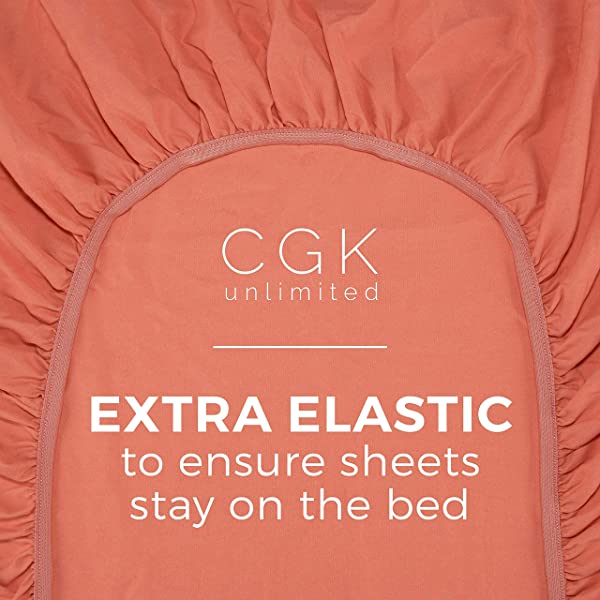 Queen Fitted Sheet - Single Fitted Deep Pocket Sheet - Fits Mattress Perfectly - Soft Wrinkle Free Sheet - 1 Fitted Sheet Only – Light Pink Queen Light Pink