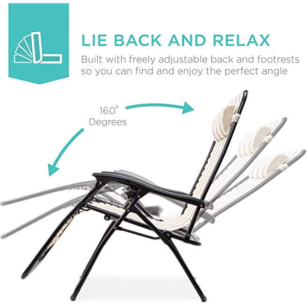 Best Choice Products Set of 2 Adjustable Steel Mesh Zero Gravity Lounge Chair Recliners w/Pillows and Cup Holder Trays - Burgundy