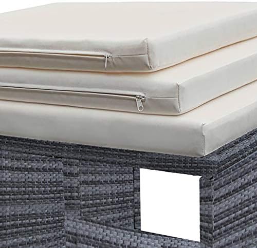 Panana 8 Seater Rattan Garden Furniture Set Dining Table and Chairs Stools Set Outdoor Patio and Conservatory Mixed Grey with Beige Cushion