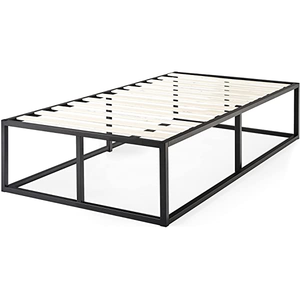 ZINUS Joseph Metal Platforma Bed Frame / Mattress Foundation / Wood Slat Support / No Box Spring Needed / Sturdy Steel Structure, Queen Queen 14 Inch