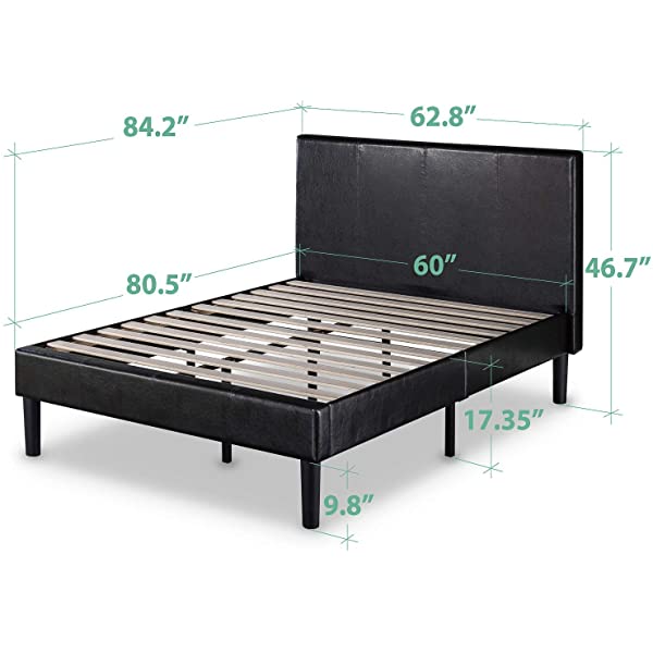 Zinus Gerard Platform, King, Espresso King Platform Bed