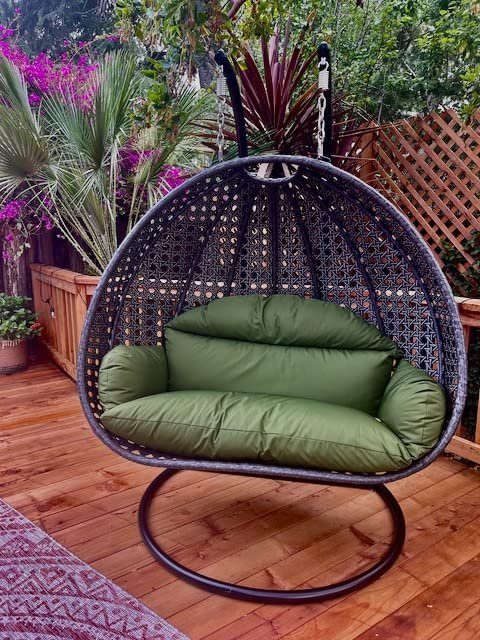 Double Egg Chair and Single Egg Chair with Stand