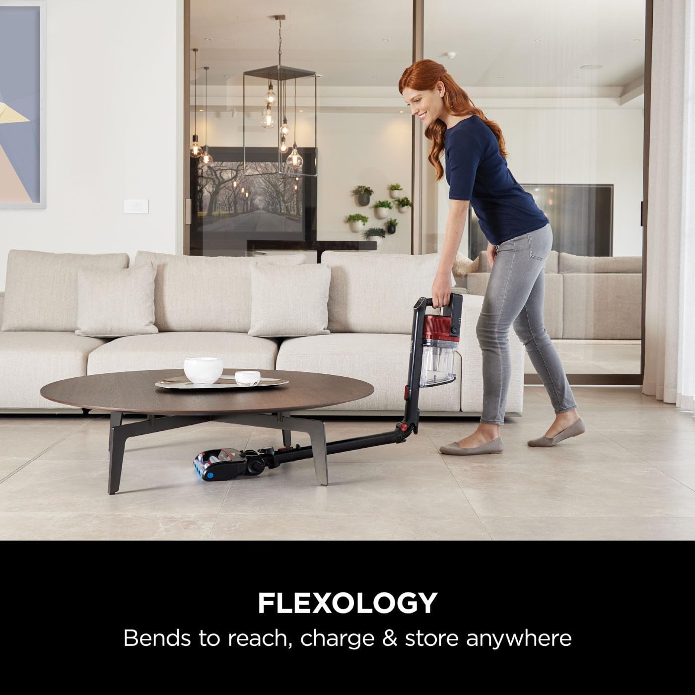 Shark Cordless Stick Vacuum Cleaner, Anti Hair Wrap, 60 Minute Run Time Battery, Flexible DuoClean Vacuum with Car Kit, Pet Tool, Multi-Surface & Crevice Tools, Black & Red, IZ300UKTSB