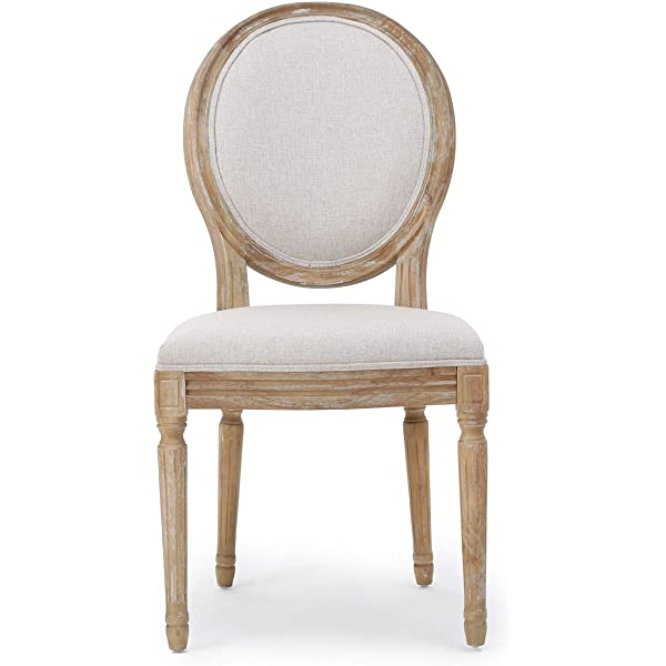 Christopher Knight Home Phinnaeus Beige Fabric Dining Chair (Set of 2), 2-Pcs Set Beige 2-Pcs Set