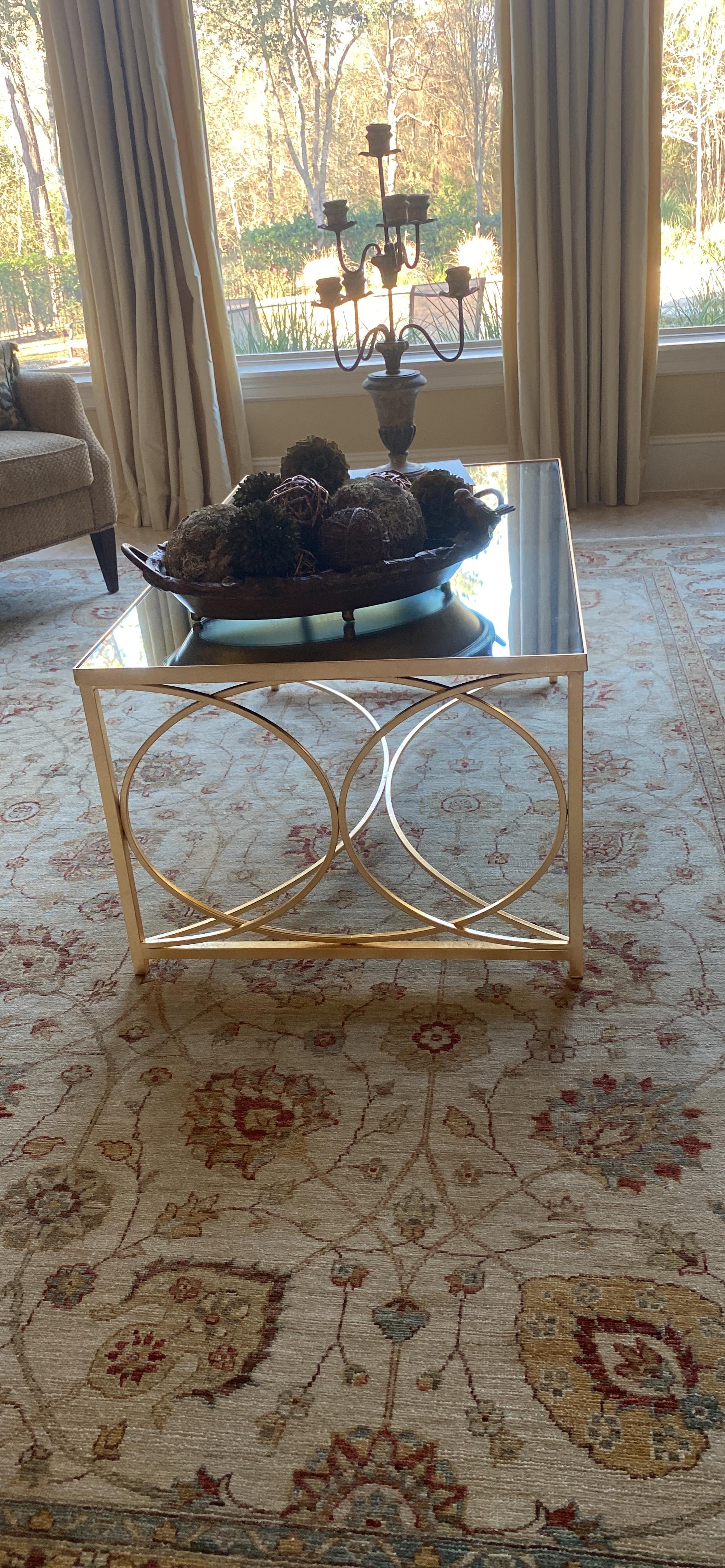 【Furniture】Home Collection Melosa Gold Coffee Table